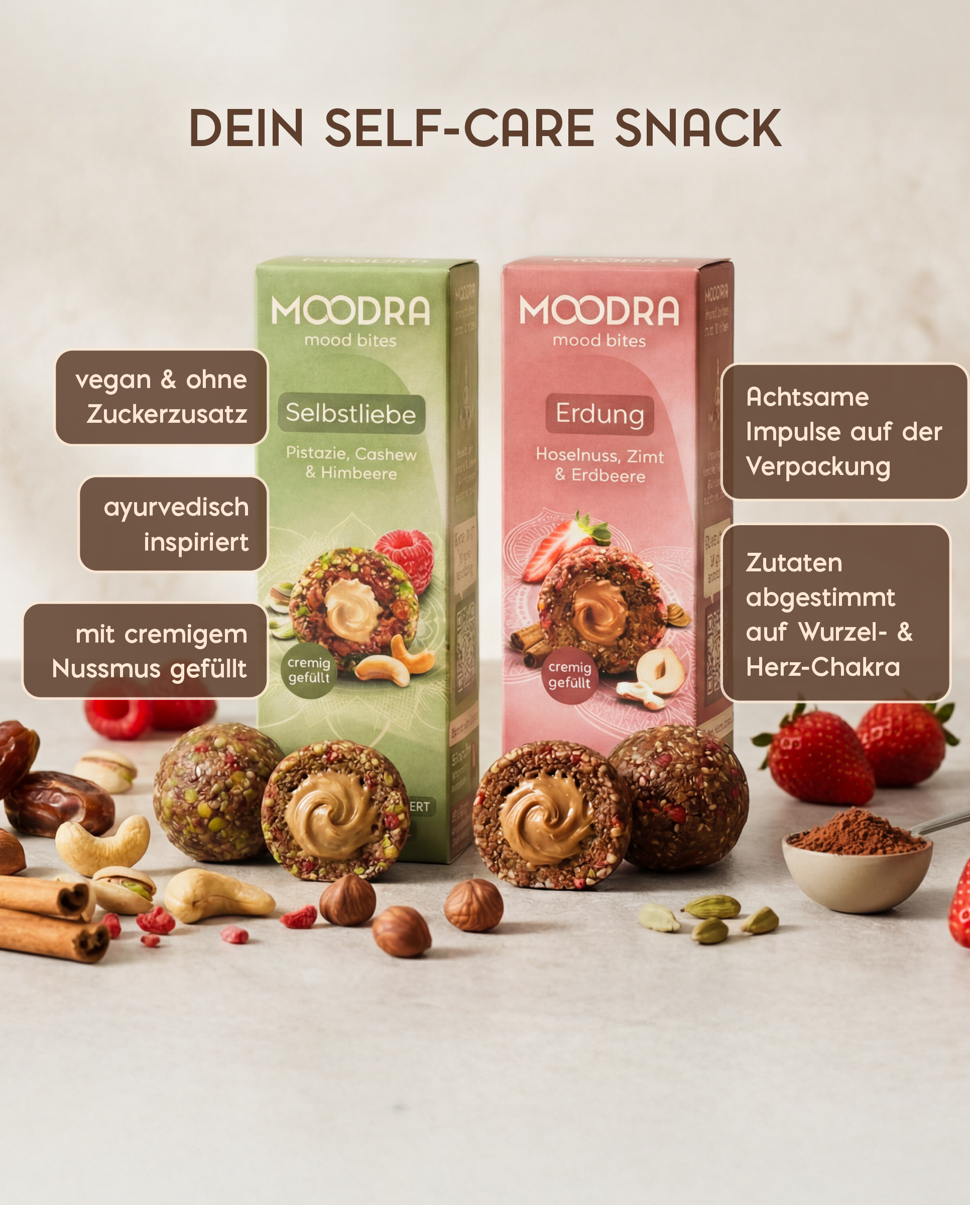 MOOD BITES - MIX PAKET (ERDUNG & SELBSTLIEBE)